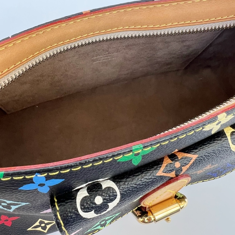 Authentic✅Louis Vuitton Eliza Monogram Multicolor Black Noir M40099 Shoulder Bag - Picture 9 of 11